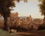 让 巴蒂斯特 卡米耶 柯罗 : Rome - View from the Farnese Gardens, Morning
